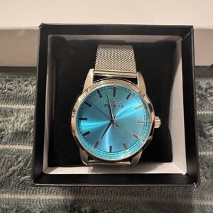 INVICTA NWT Men’s Celestial Stainless Steel Watch, Quartz Blue Dial 43mm WR 50m